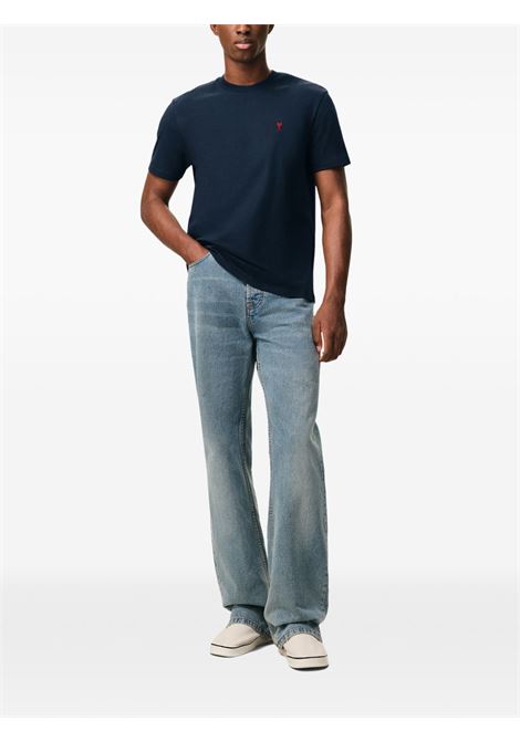 t-shirt adc uomo blu AMI PARIS | BFUTS035.724430